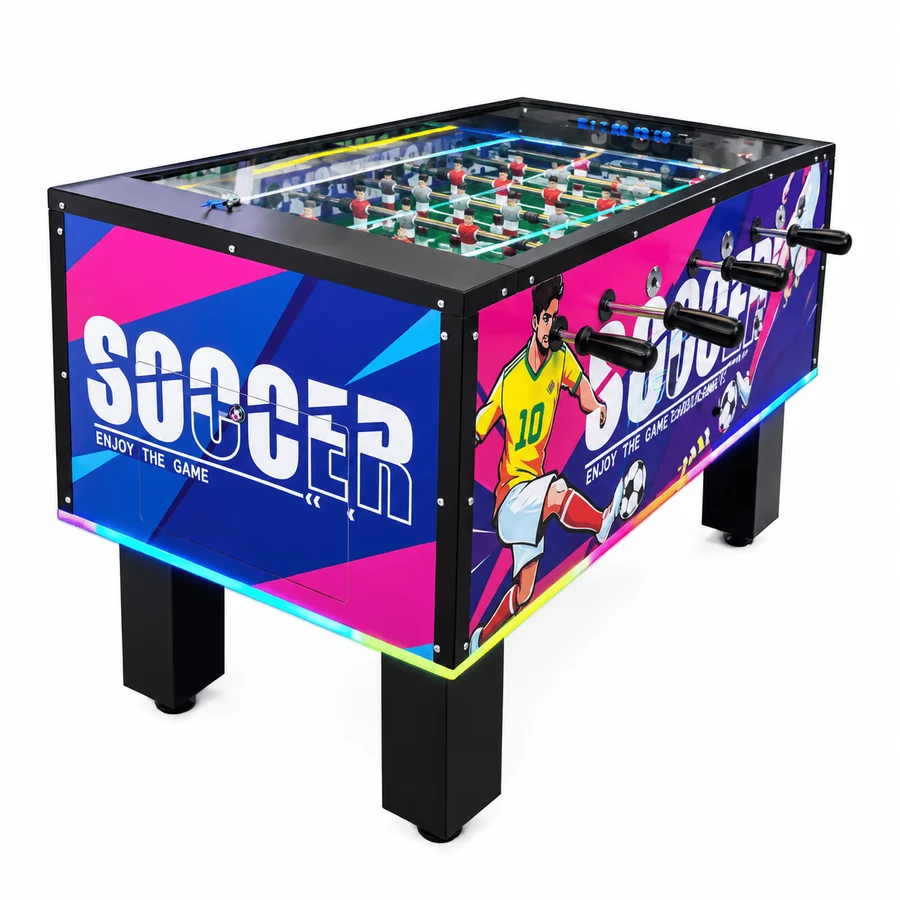 Coin operated football table game