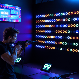 Interactive Laser Shooting Game commercial active gaming equipment image 1