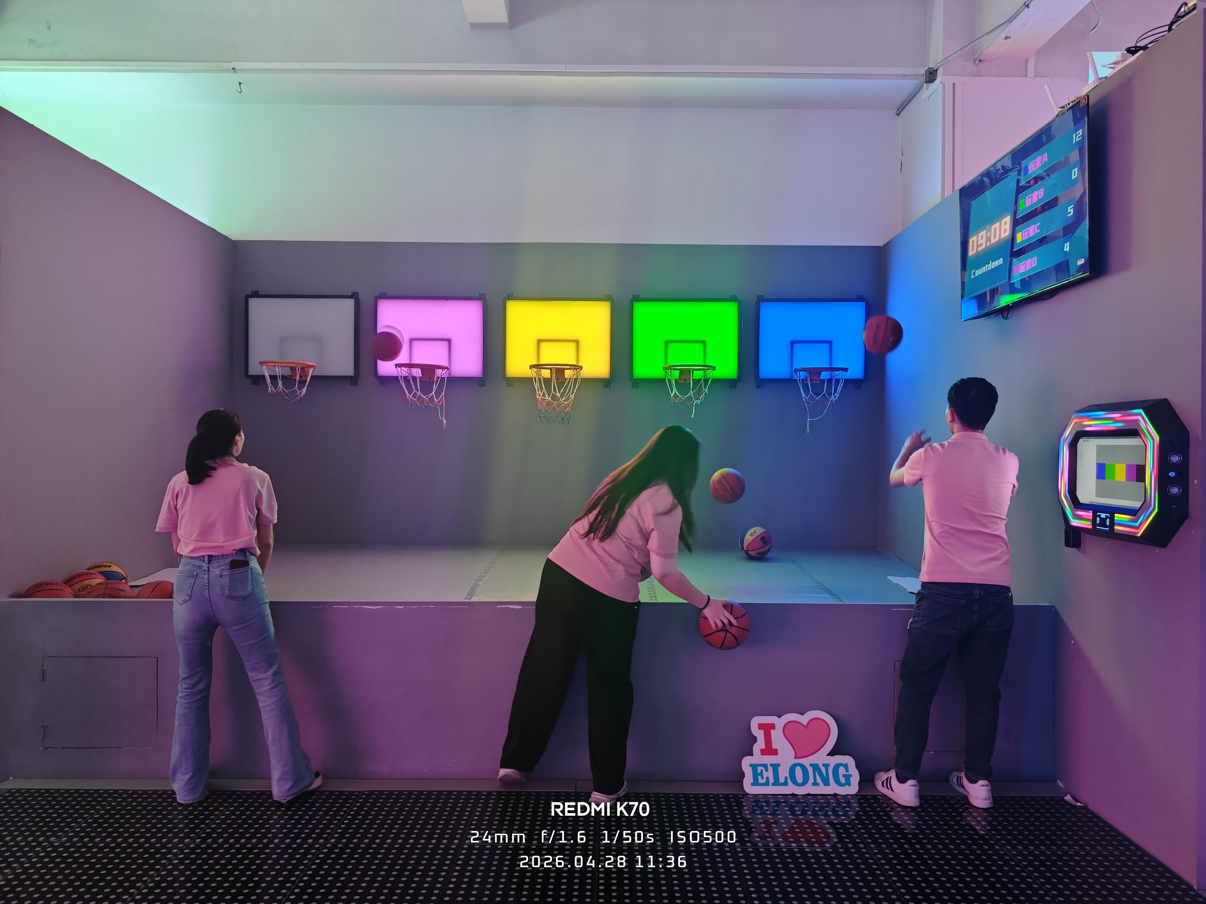 Interactive Basketball Machine commercial active gaming equipment image 3